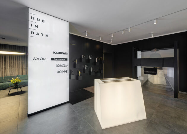 Expozice RAKO v showroomu HUB IN BATH, náhled